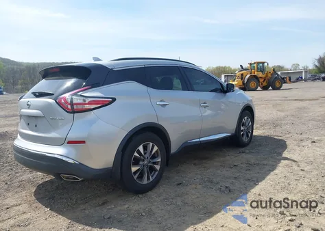2017 Nissan Murano Sv z USA, uszkodzony, nr VIN 5N1AZ2MH2HN107826